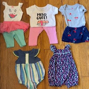 ☀️ Five Outfit Newborn Girls Summer Bundle ☀️